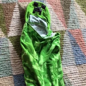 My creeper from Minecraft towel